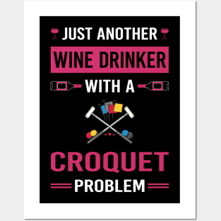 Wine Drinker Croquet Posters and Art